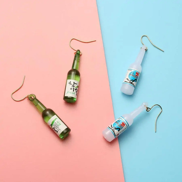 Korean Alcohol Earrings