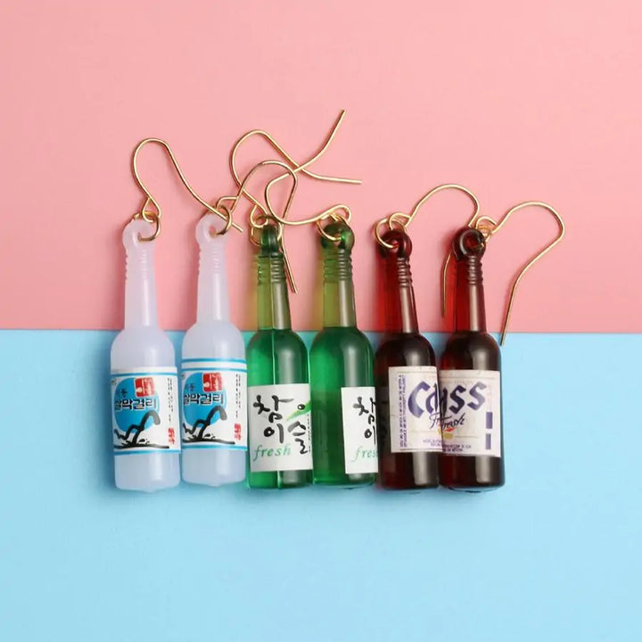 Korean Alcohol Earrings