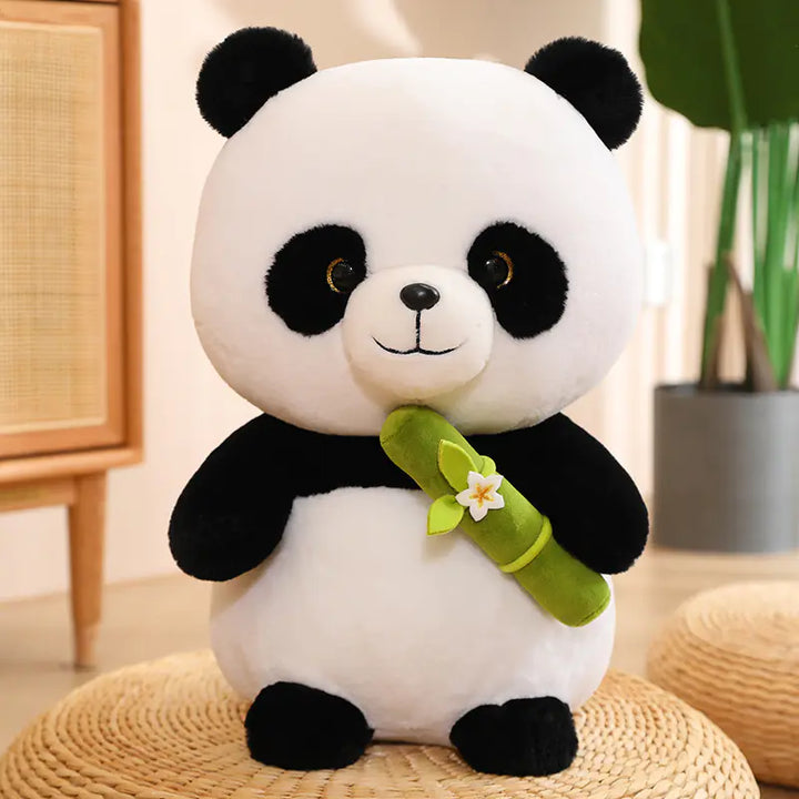 Cute Bamboo Tube Panda Plush Toy