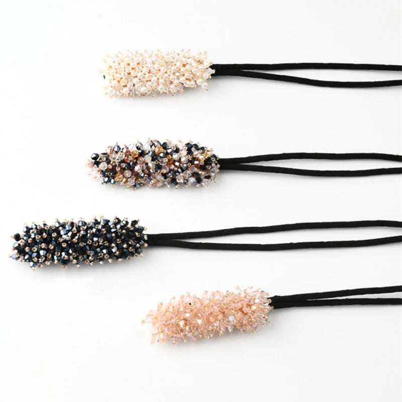 Fashion Rhinestone DIY Hair Style Making Tools Floral Korean Style