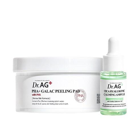 Dr.AG+ PHA+ Galac Peeling Pad 40p + Cica Hyaluronic Calming Ampoule 25ml SET Skincare SET TRESSELLE 37