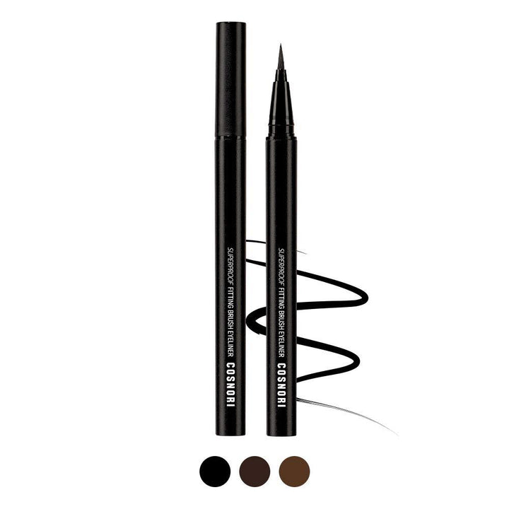 COSNORI Super Proof Fitting Brush Eyeliner 0.6g